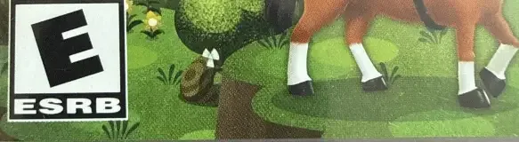 Miitopia, the ESRB box on its front