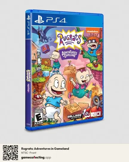 Rugrats: Adventures in Gameland PlayStation 4, NTSC box front