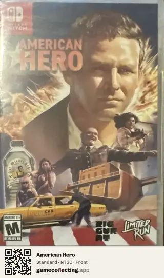 American Hero Nintendo Switch, NTSC box front