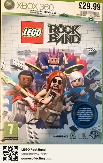 LEGO Rock Band Xbox 360, PAL box front