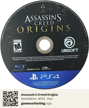 Assassin's Creed Origins PlayStation 4, NTSC disc
