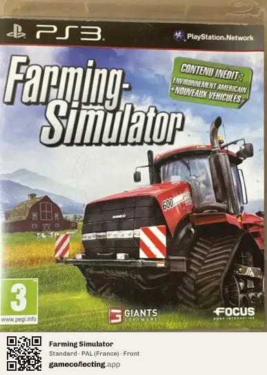 Farming Simulator PlayStation 3, France box front