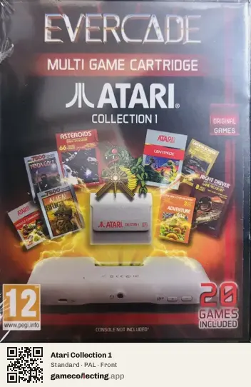 Atari Collection 1 Evercade, PAL box front