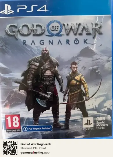 God of War Ragnarök PlayStation 4, PAL box front
