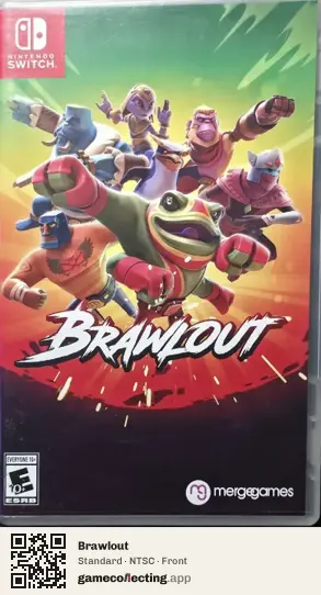 Brawlout Nintendo Switch, NTSC box front