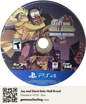 Jay and Silent Bob: Mall Brawl PlayStation 4, NTSC disc