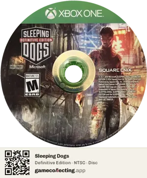Sleeping Dogs Xbox One, NTSC disc