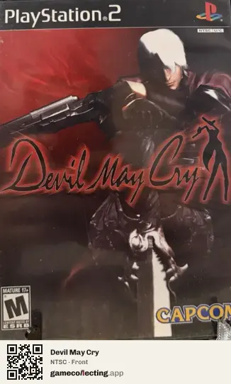 Devil May Cry PlayStation 2, NTSC box front