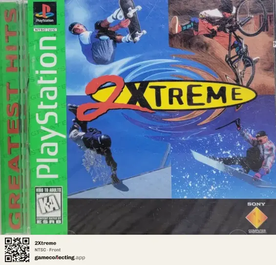 2Xtreme PlayStation, NTSC box front