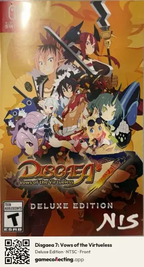 Disgaea 7: Vows of the Virtueless Nintendo Switch, NTSC box front