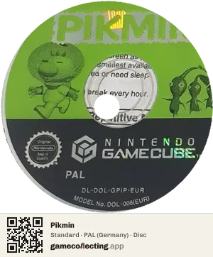 Pikmin Nintendo GameCube, PAL disc