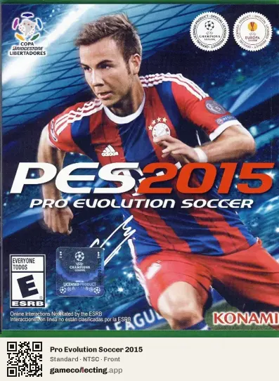 Pro Evolution Soccer 2015 Xbox One, NTSC box front