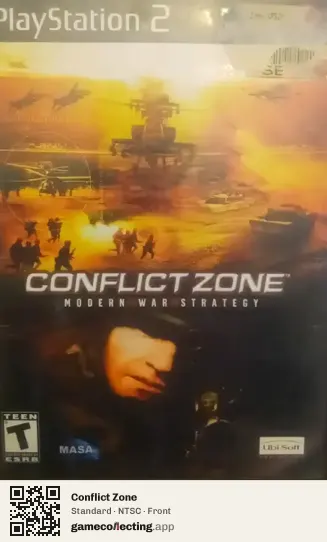 Conflict Zone PlayStation 2, NTSC box front