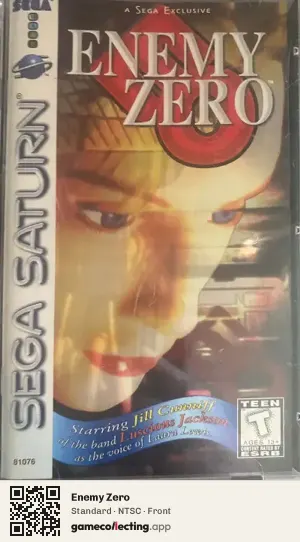 Enemy Zero Sega Saturn, NTSC box front