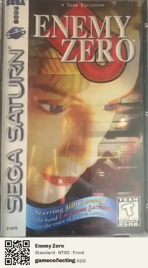 Enemy Zero Sega Saturn, NTSC box front