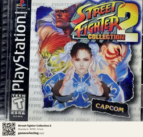 Street Fighter Collection 2 PlayStation, NTSC box front