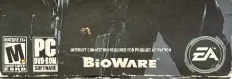 Mass Effect Trilogy, the ESRB box on its front