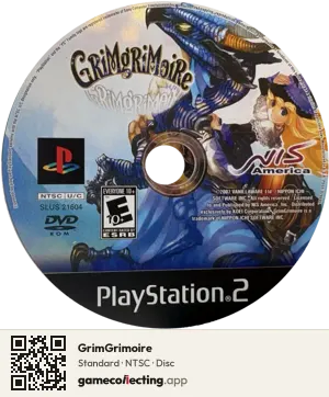 GrimGrimoire PlayStation 2, NTSC disc