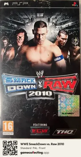 WWE SmackDown vs. Raw 2010 PlayStation Portable, PAL box front