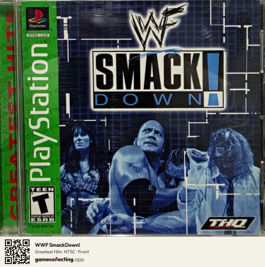 WWF SmackDown! PlayStation, NTSC box front