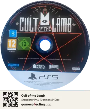 Cult of the Lamb PlayStation 5, PAL disc