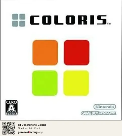 bit Generations: Coloris Game Boy Advance, Asia box front