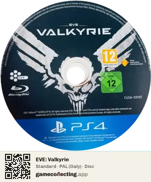 EVE: Valkyrie PlayStation 4, PAL disc