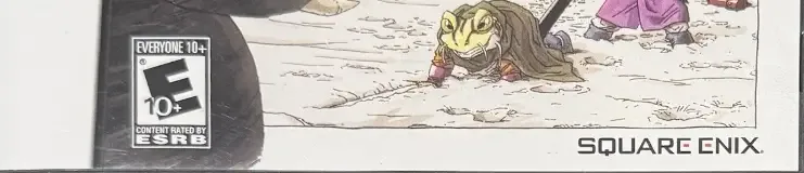 Chrono Trigger, the ESRB box on its front