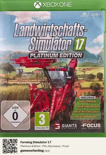 Farming Simulator 17 Xbox One, Germany box front