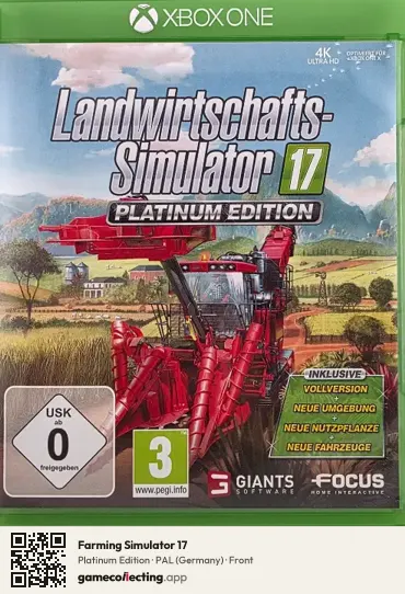Farming Simulator 17 Xbox One, Germany box front