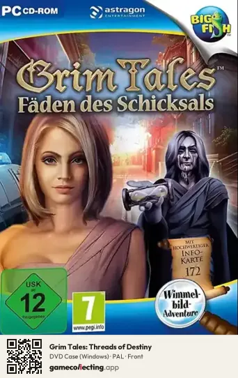 Grim Tales: Threads of Destiny Computer, PAL box front
