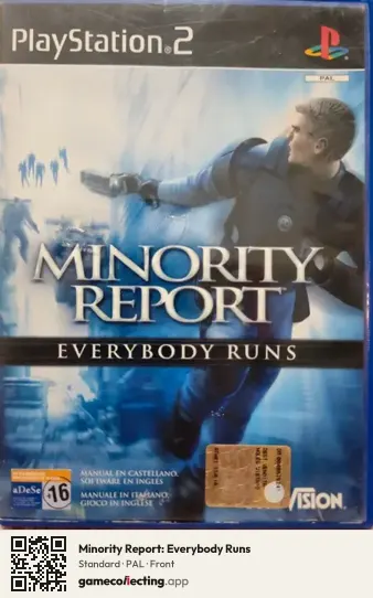 Minority Report: Everybody Runs PlayStation 2, PAL box front