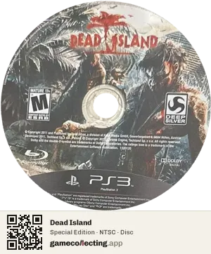 Dead Island PlayStation 3, NTSC disc