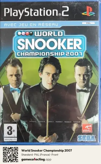 World Snooker Championship 2007 PlayStation 2, France box front