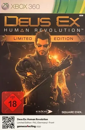 Deus Ex: Human Revolution Xbox 360, Germany box front
