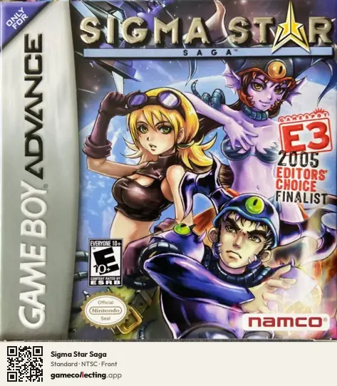 Sigma Star Saga Game Boy Advance, NTSC box front