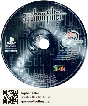 Syphon Filter PlayStation, NTSC disc