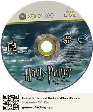 Harry Potter and the Half-Blood Prince Xbox 360, NTSC disc