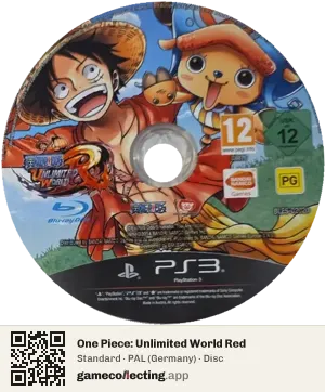 One Piece: Unlimited World Red PlayStation 3, PAL disc