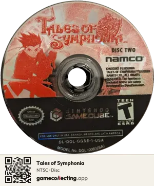 Tales of Symphonia Nintendo GameCube, NTSC disc