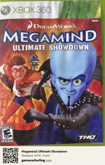 Megamind: Ultimate Showdown Xbox 360, NTSC box front