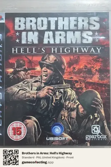 Brothers in Arms: Hell's Highway PlayStation 3, United Kingdom box front