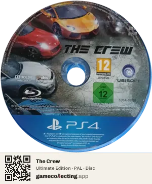 The Crew PlayStation 4, PAL disc