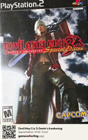 Devil May Cry 3: Dante's Awakening PlayStation 2, NTSC box front