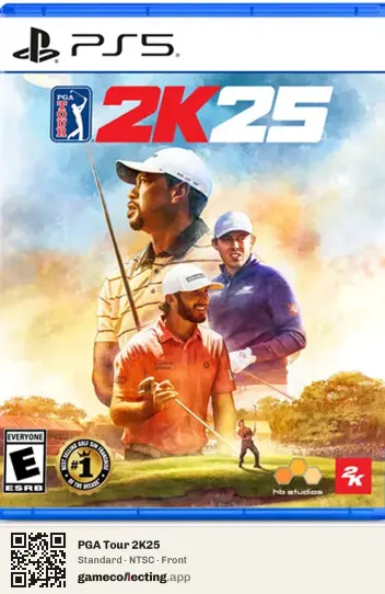 PGA Tour 2K25 PlayStation 5, NTSC box front
