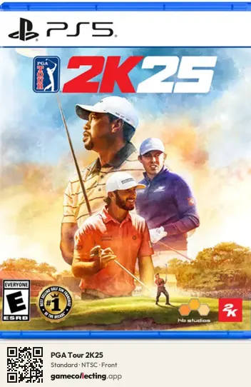 PGA Tour 2K25 PlayStation 5, NTSC box front