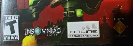 Ratchet & Clank: Up Your Arsenal, the ESRB box on its front