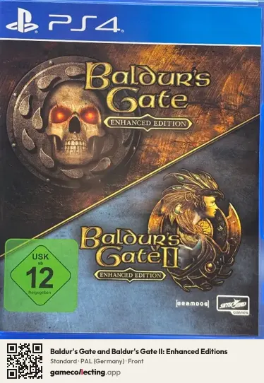 Baldur's Gate and Baldur's Gate II: Enhanced Editions PlayStation 4, Germany box front