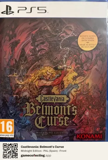 Castlevania: Belmont's Curse PlayStation 5, Spain box front