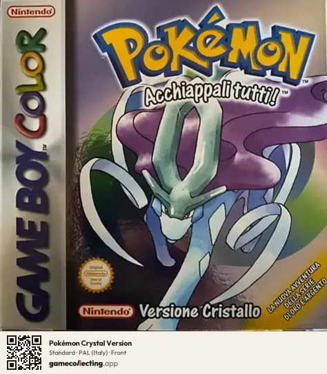 Pokémon Crystal Version Game Boy Color, Italy box front